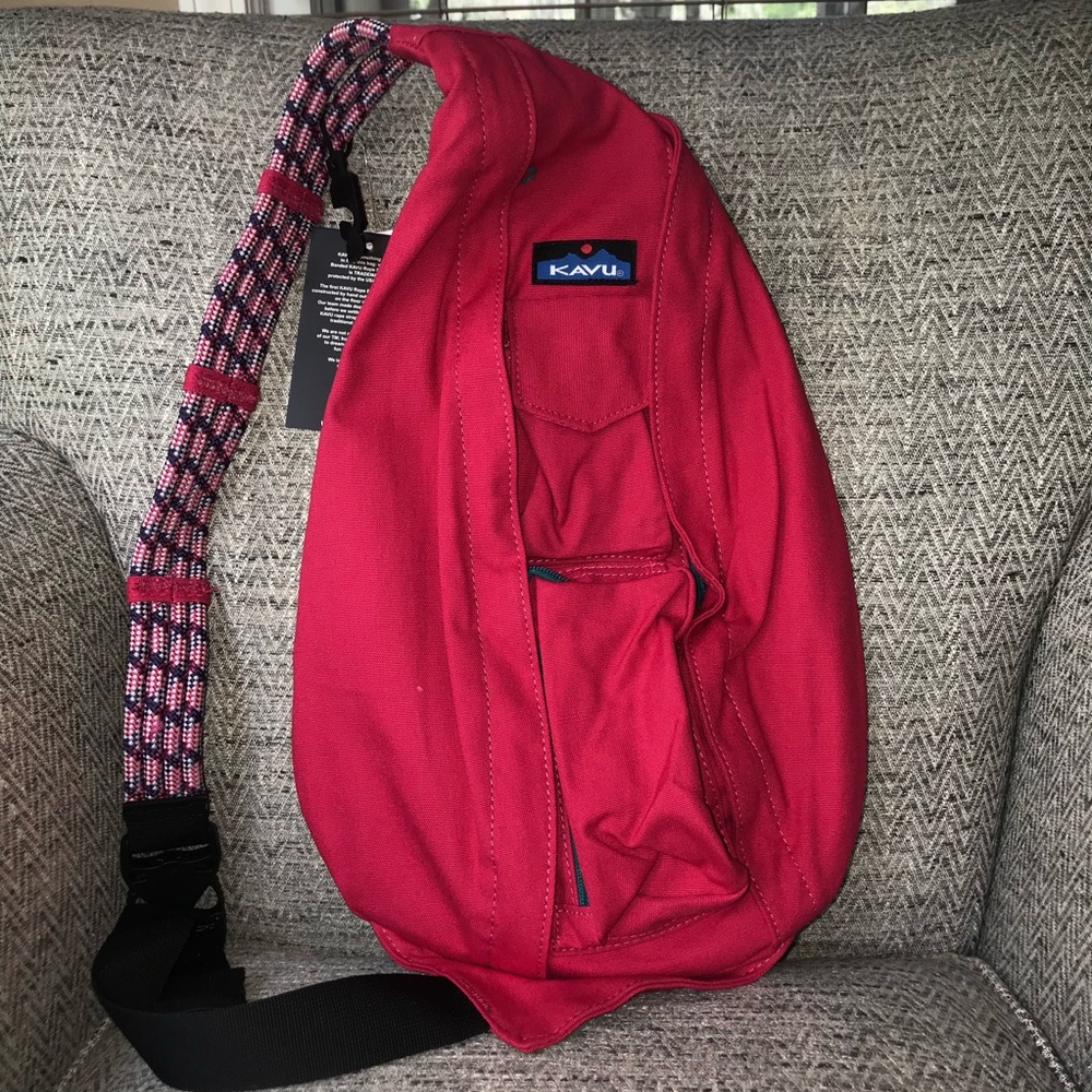 NEW Kavu Original Rope Bag in Winter Rose - Picture 2 of 8